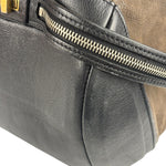 Celine Brown/Black Leather Bowling Bag
