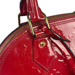 Louis Vuitton Red Vernis Alma BB Handbag