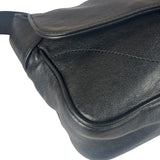 Gucci Black Leather Aphrodite GG Emblem Flap Bag