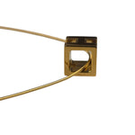 Hermes Cage d'H Gold Plated Pendant Necklace