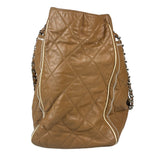 Chanel Camel Quilted Lambskin East-West Large Chain Tote 2008