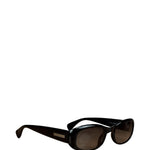 Christian Dior Vintage Black Oval Frame Sunglasses