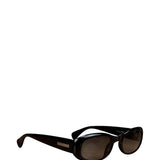 Christian Dior Vintage Black Oval Frame Sunglasses