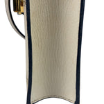 Gucci Textured Calfskin Bee Star Sylvie Shoulder Bag White