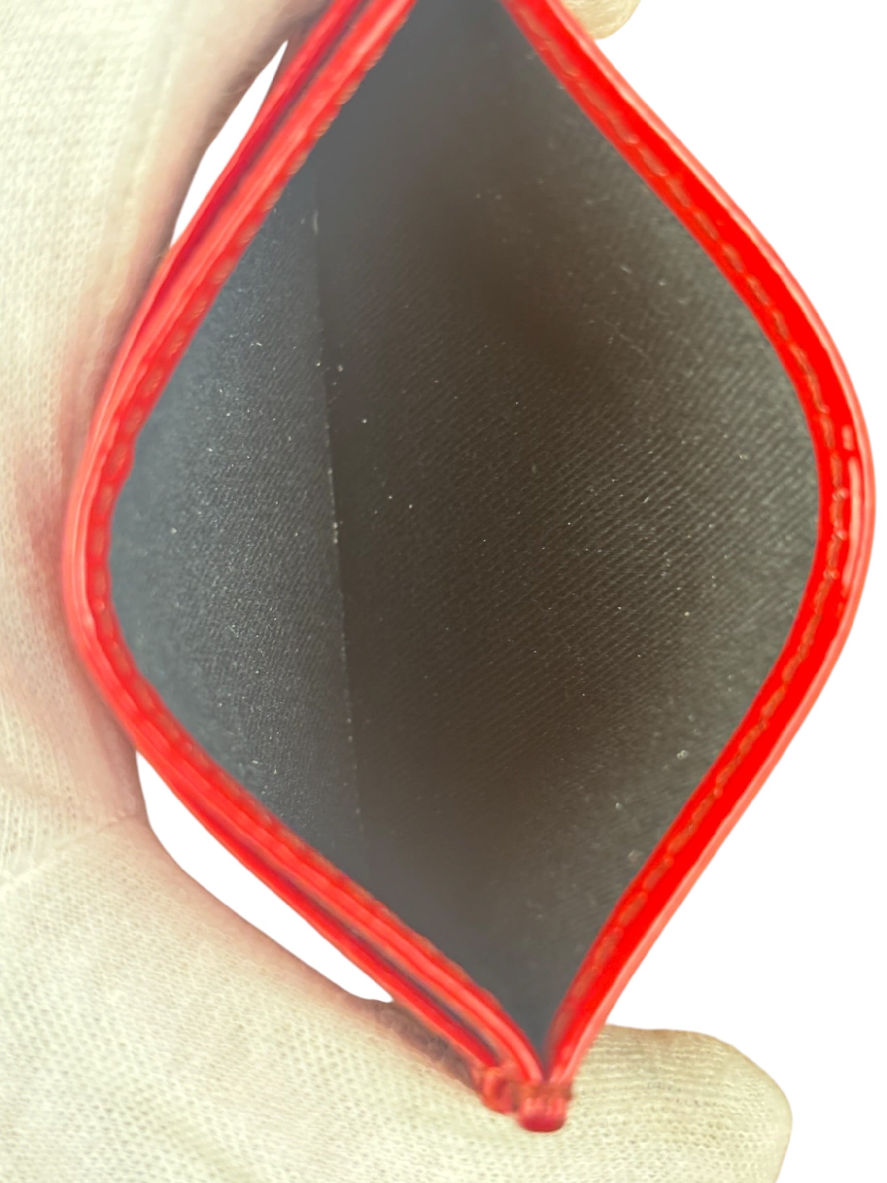 Vivienne Westwood Red Debossed Orb Card Holder
