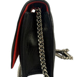 Alexander McQueen Black Leather Medium Skull Shoulder Bag