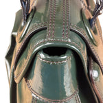 Fendi Vintage Green Patent Leather B Handbag
