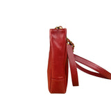 Chanel Red Caviar Leather CC Logo Tote Bag