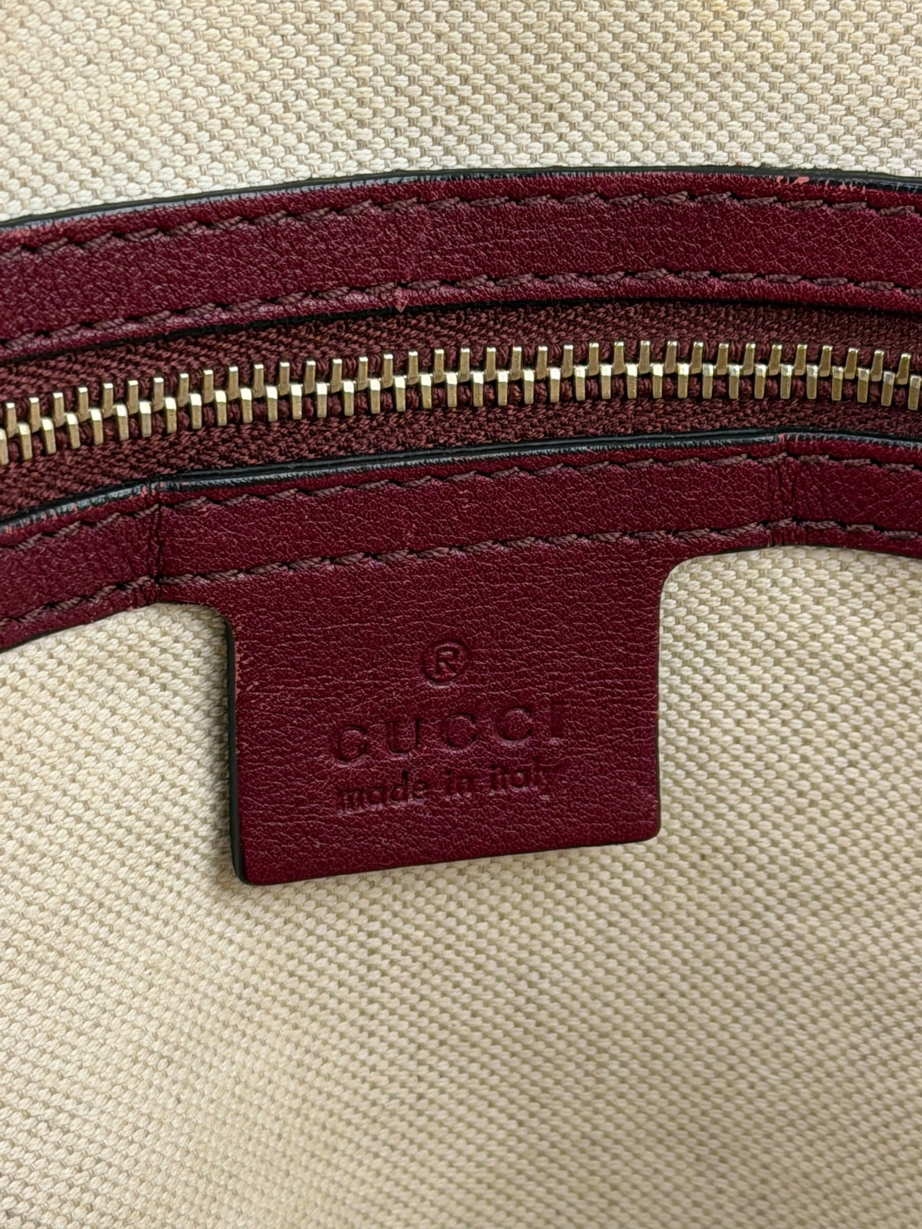 Gucci Ruby Red Bree Dome Tote