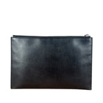Saint Laurent Black Leather Patchwork Pouch