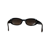 Christian Dior Vintage Black Oval Frame Sunglasses