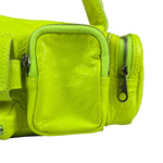Balenciaga Fluo Yellow Leather Super Busy XS Sling Bag