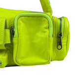 Balenciaga Fluo Yellow Leather Super Busy XS Sling Bag