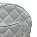 Chanel CC In Love White Quilted Leather Heart Bag 2022