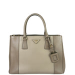 Prada Beige Saffiano Leather Galleria Large Shoulder Bag