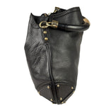 Gucci Black Leather Indy Hobo Bag