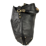 Gucci Black Leather Indy Hobo Bag