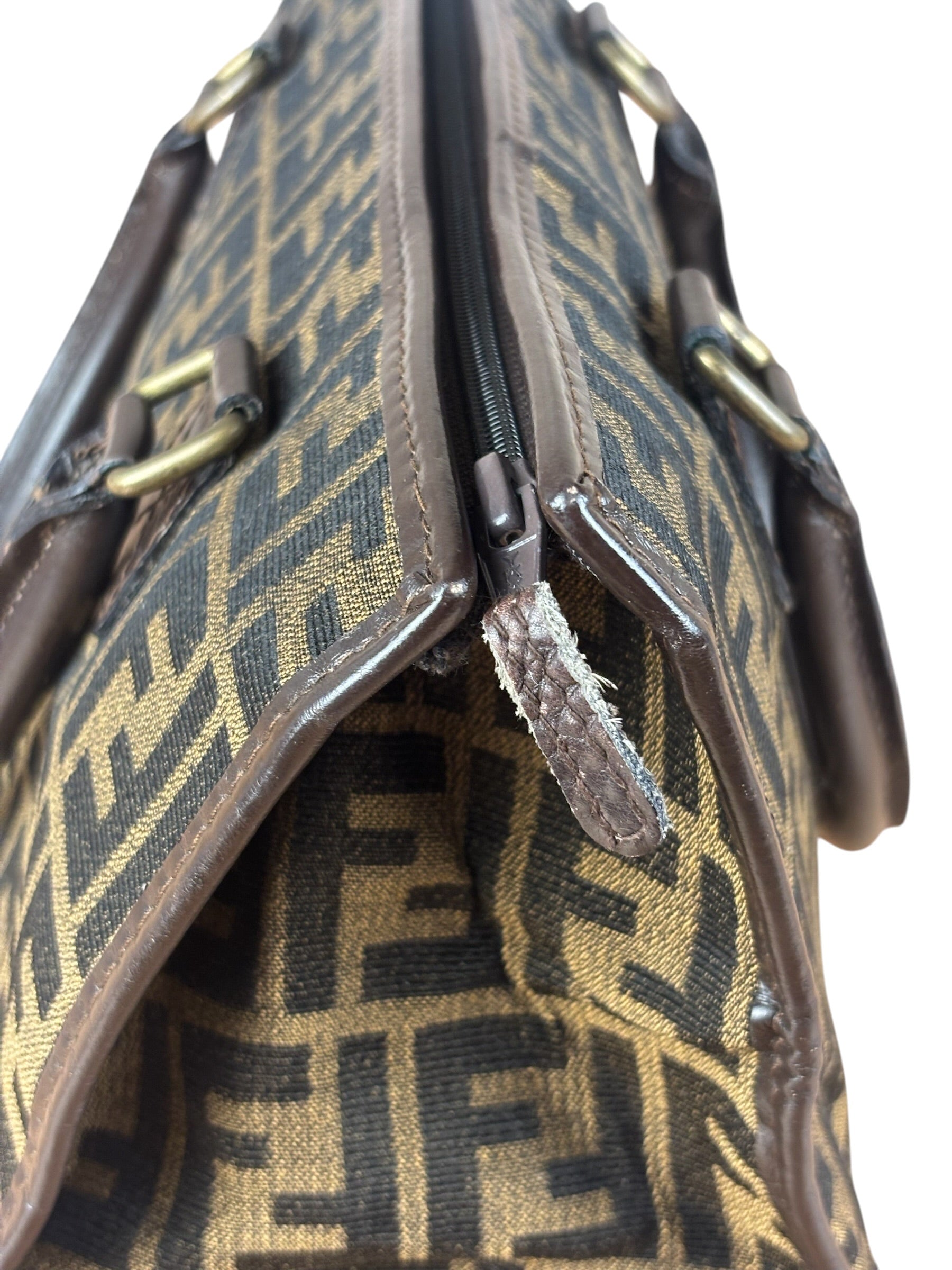 Fendi Vintage Zucca Coated FF Monogram Handbag