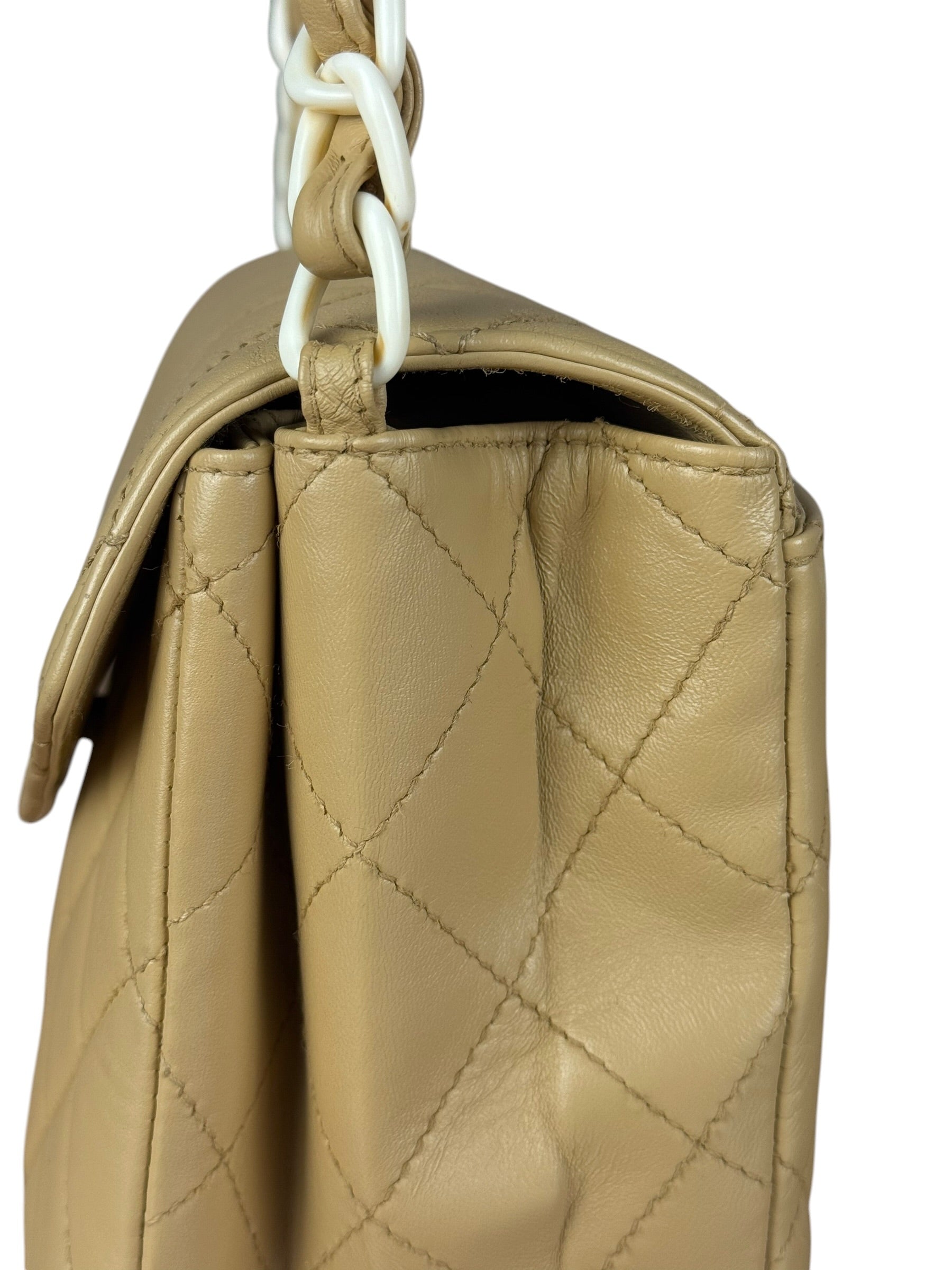 Chanel Acrylic Chain Quilted Flap Bag 1997