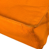 Chanel Vintage Orange Caviar Leather Tote 1989