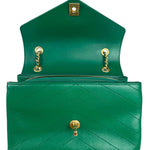 Chanel Green Lambskin Shoulder Bag 2018