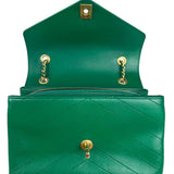 Chanel Green Lambskin Shoulder Bag 2018