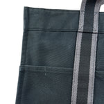 Hermes Fourre-Tout MM Canvas Black Tote
