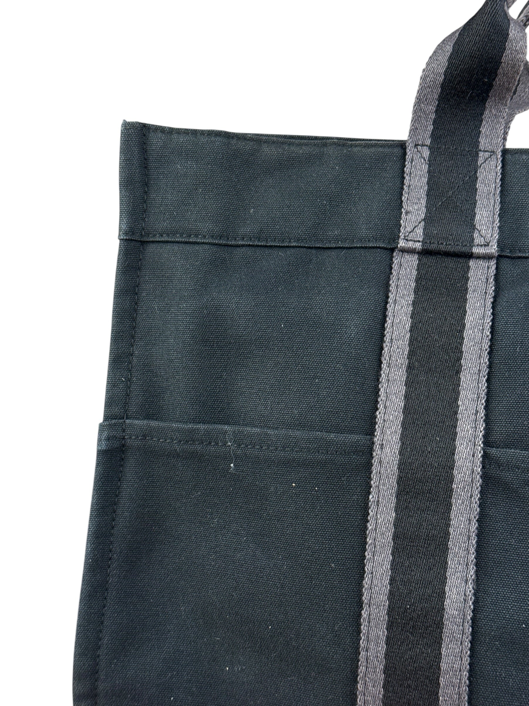 Hermes Fourre-Tout MM Canvas Black Tote