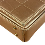 Chanel Gold Calfskin Chocolate Bar Shoulder Bag 2002