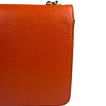 Gucci Orange Leather Small Dollar Interlocking G Shoulder Bag