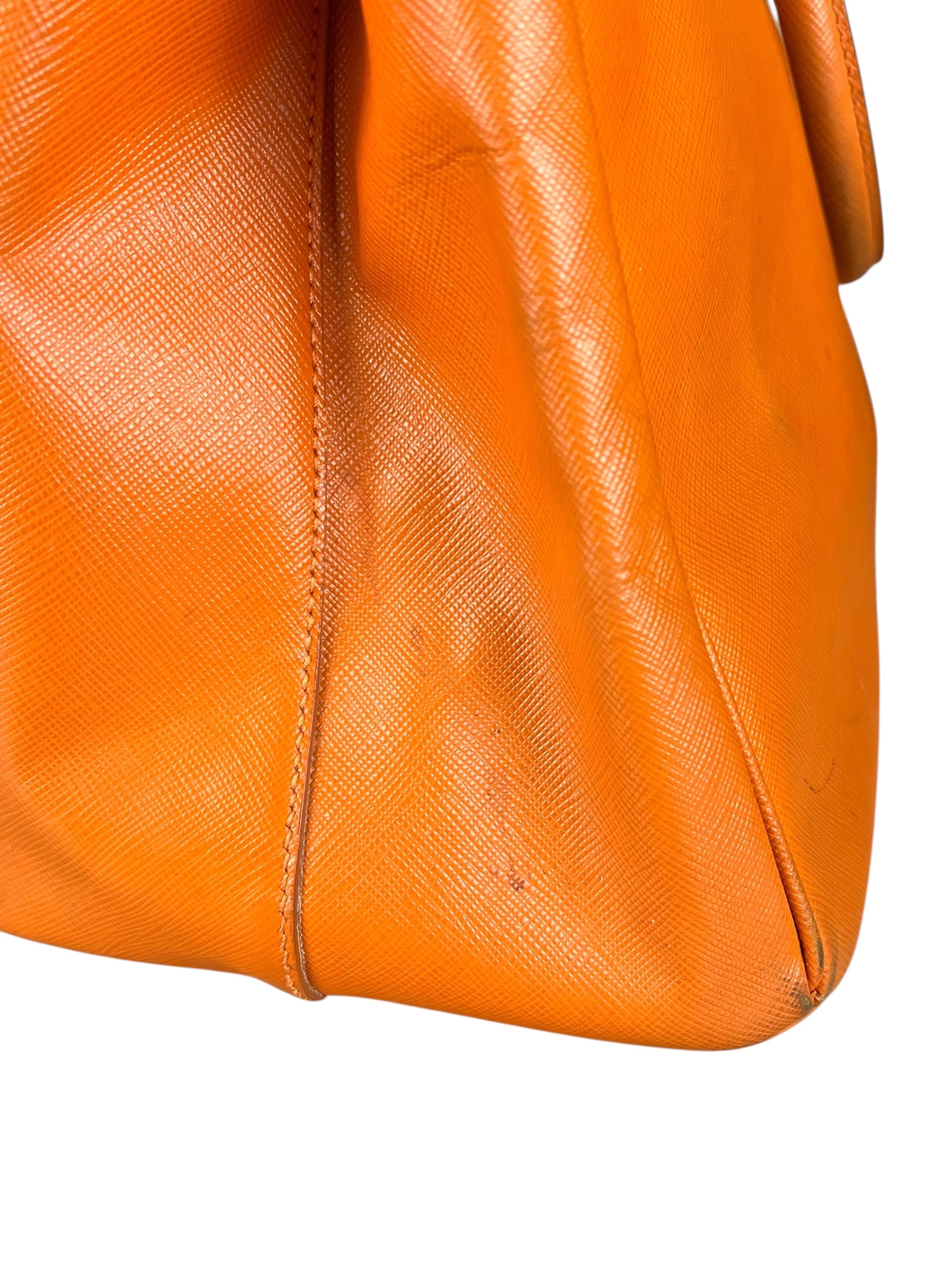 Prada Saffiano Lux Tote Orange