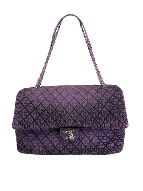 Chanel Purple Denimpressions XXL Flap Bag 2019