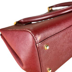 Burberry Vintage Leather Burgundy Handbag