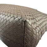 Bottega Veneta Gray Nappa Leather Intrecciato Tote Bag