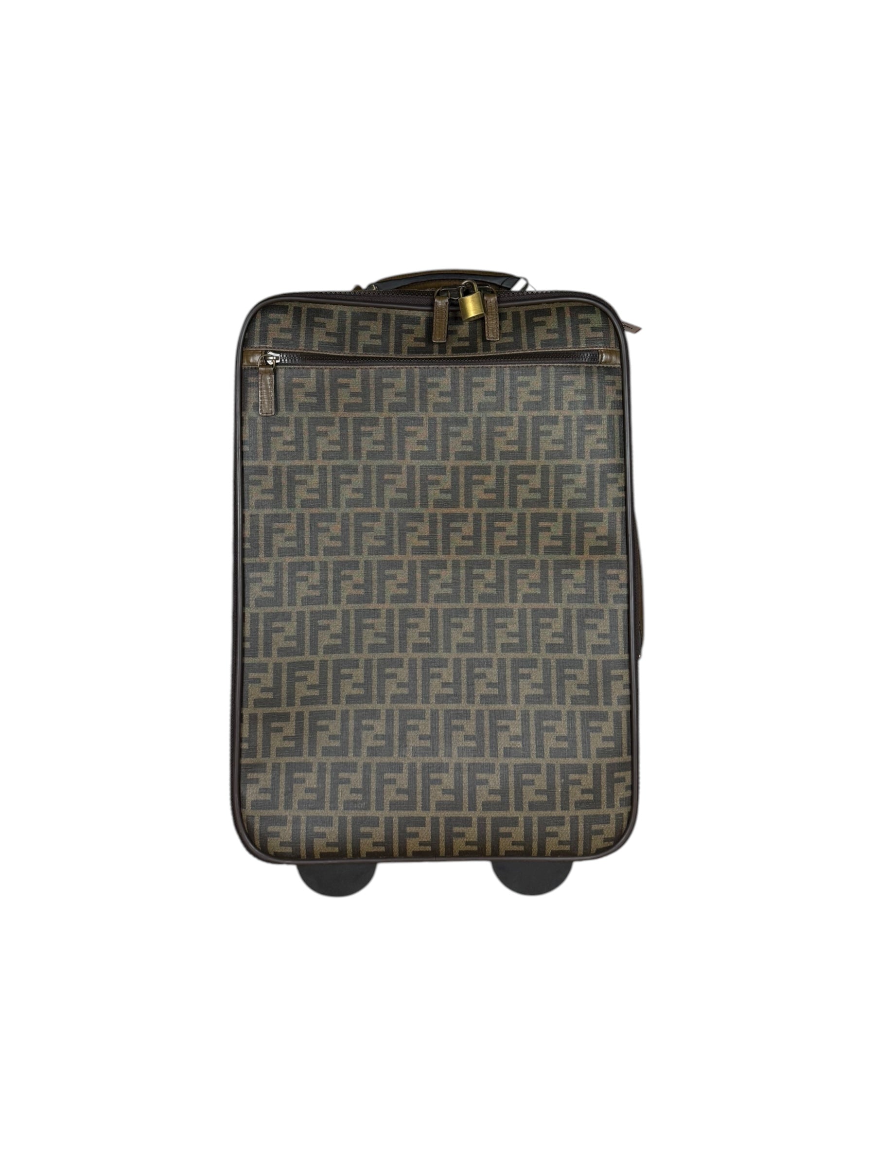 Fendi Vintage Zucca Coated Roller Luggage