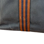 Hermes Vintage Blue/Brown Fourre-Tout Canvas Tote Bag MM