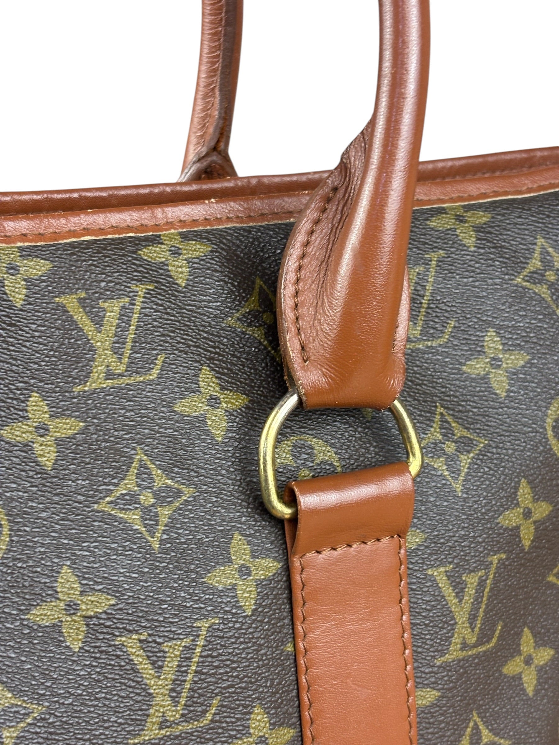 Louis Vuitton Vintage Monogram Sac Weekend Tote Bag MM