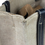 Chloe Grey/Black Leather Trim Tote