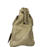 Balenciaga Olive Lambskin Velo Moto Two-Way Bag