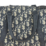 Christian Dior Vintage Blue Oblique Trotter Boston Bag