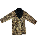 Emba Vintage Cheetah Print Fur Reversible Coat