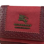 Burberry Blue Label Red Suede/ Leather Wallet