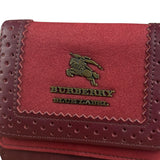 Burberry Blue Label Red Suede/ Leather Wallet