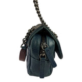 Chanel Blue Glazed Calfskin Portobello Flap Bag 2014