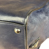 Prada Vintage Muted Blue Leather Glace 2Way Handbag