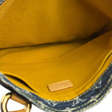 Louis Vuitton Denim Leather Trim Monogram Flat Tote Bag