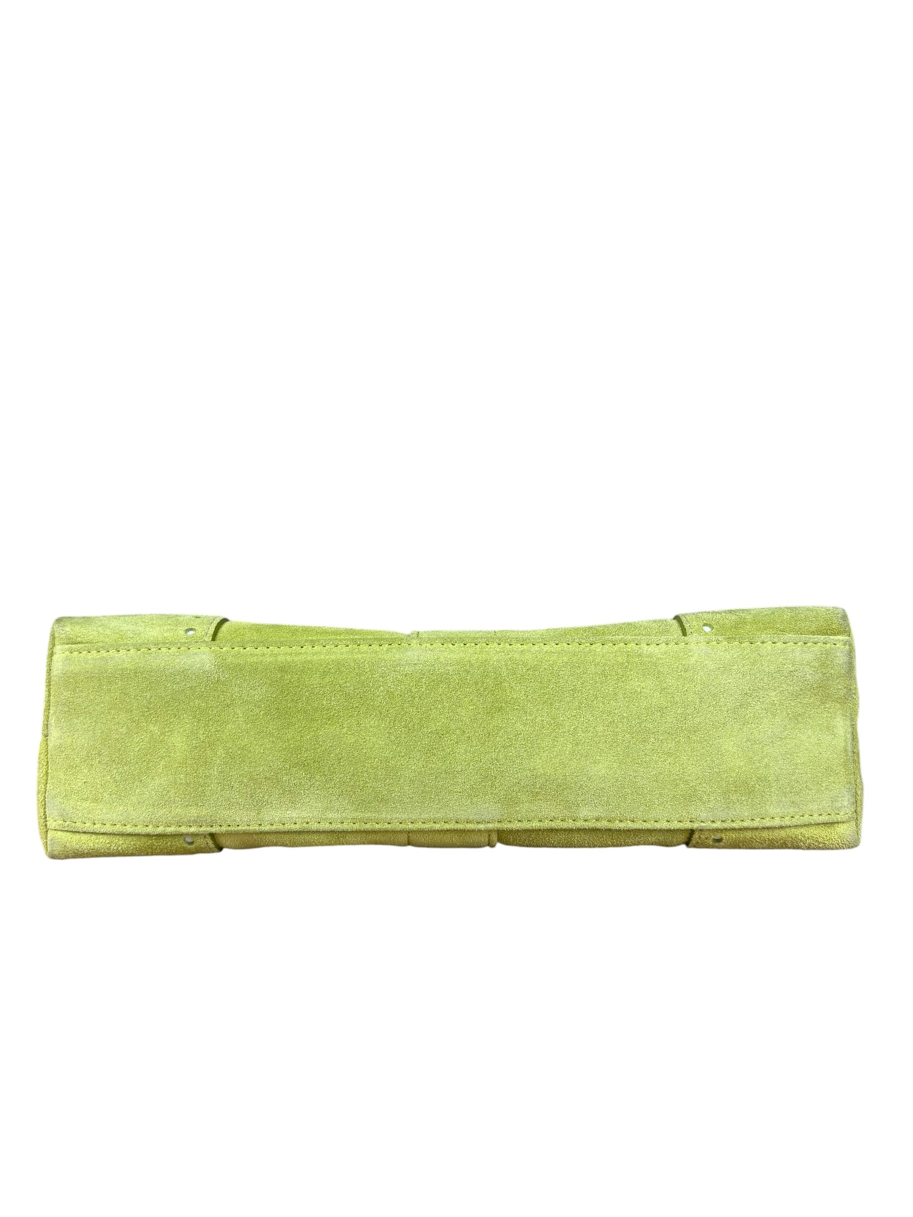 Coach Vintage Green Suede Shoulder Bag