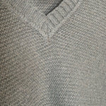 Fendi Green Vintage V-Neck Camel Hair Sweater