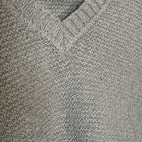 Fendi Green Vintage V-Neck Camel Hair Sweater