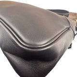 Gucci Black Leather GG Emblem Hobo Bag